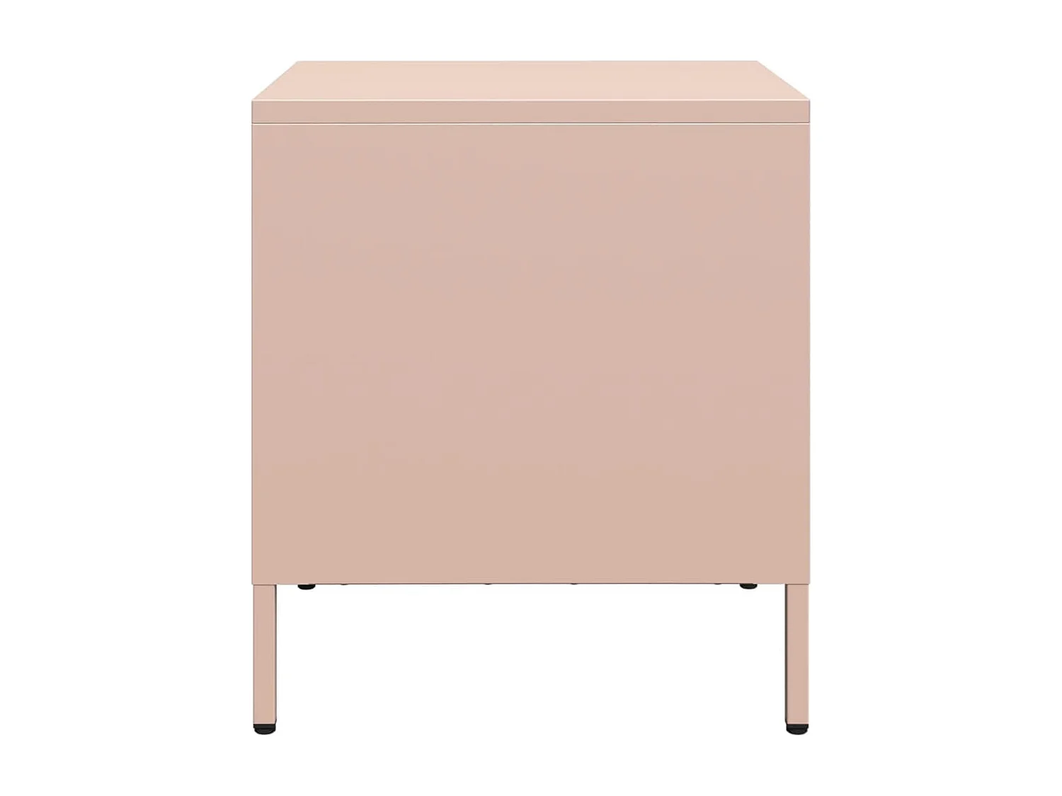 Mesa de cabeceira rosa 35x39x43,5 cm aço