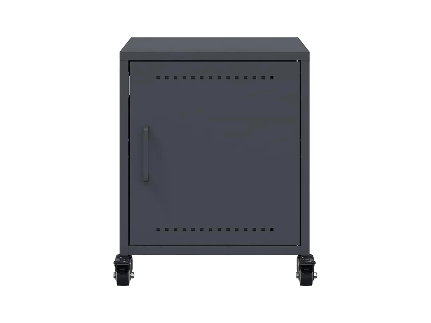 Table de chevet anthracite 36x39x43,5 cm acier