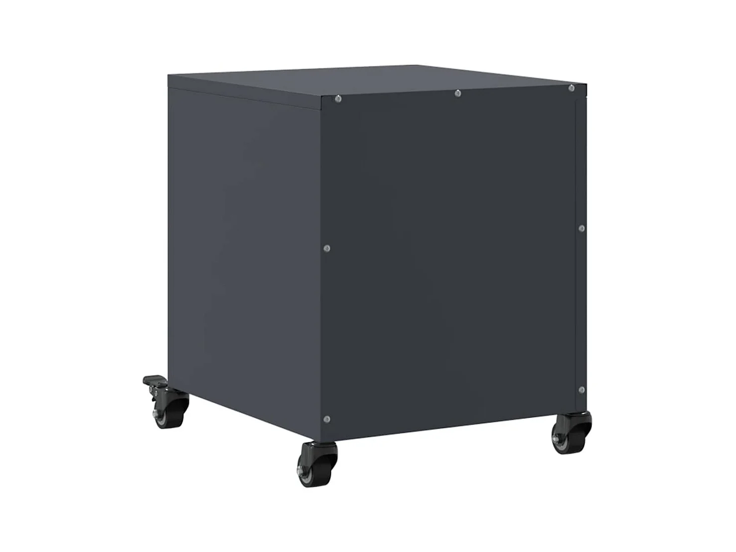 Table de chevet anthracite 36x39x43,5 cm acier