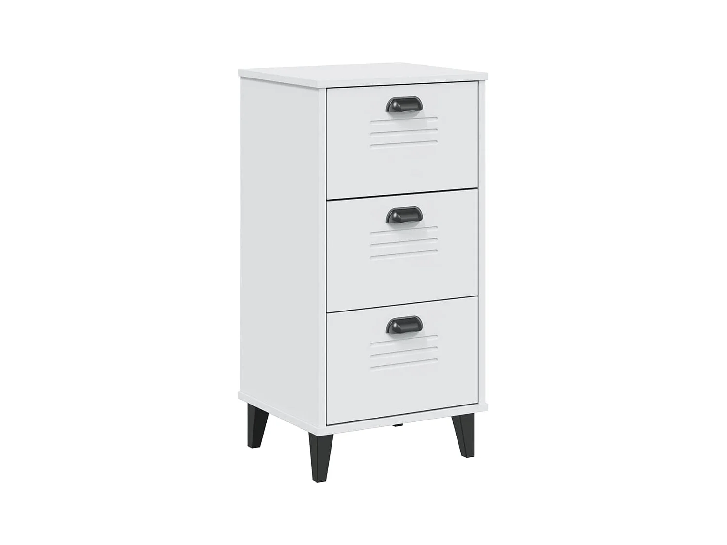 Table de chevet VIKEN blanc bois d'ingénierie