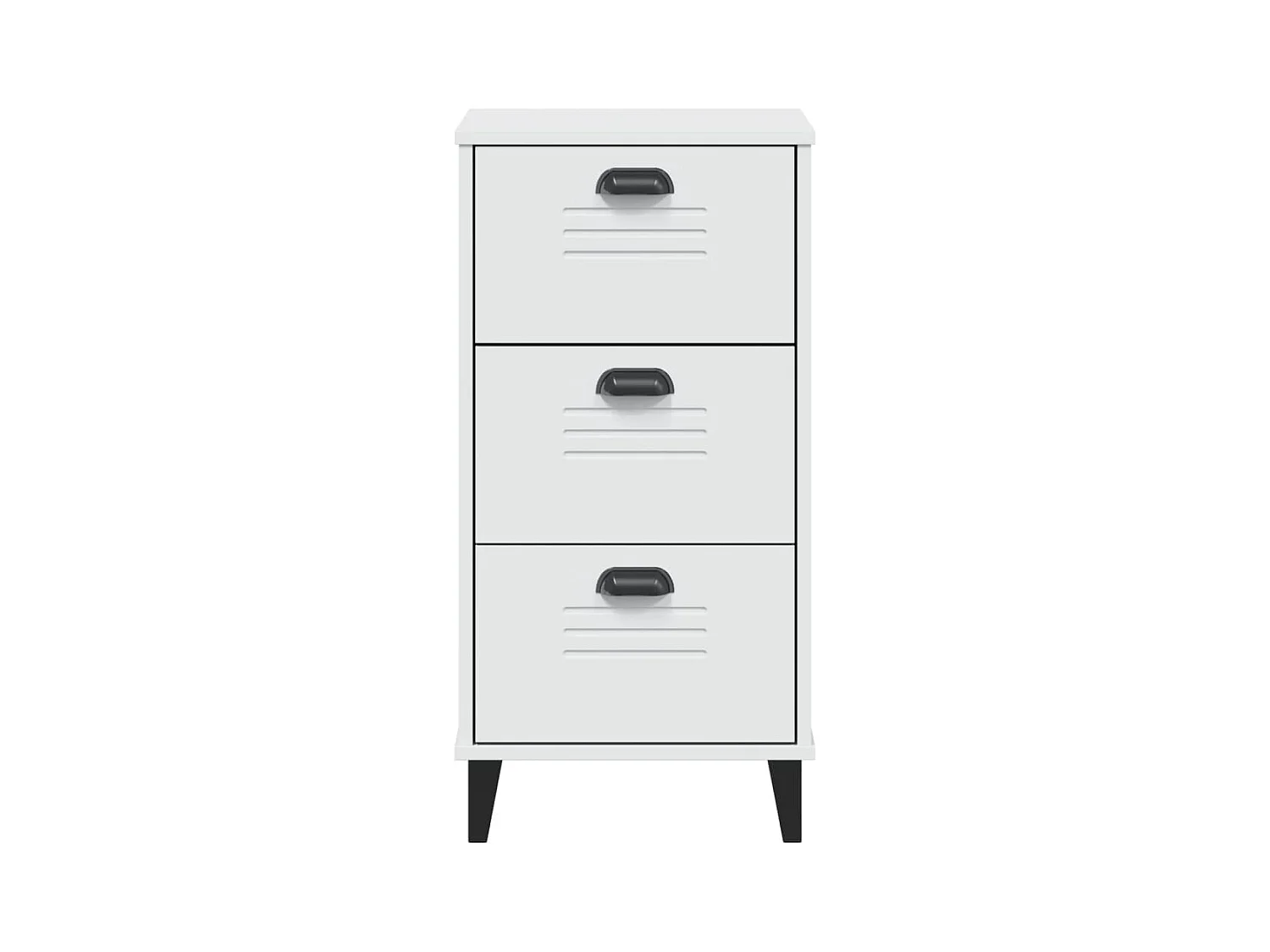 Table de chevet VIKEN blanc bois d'ingénierie