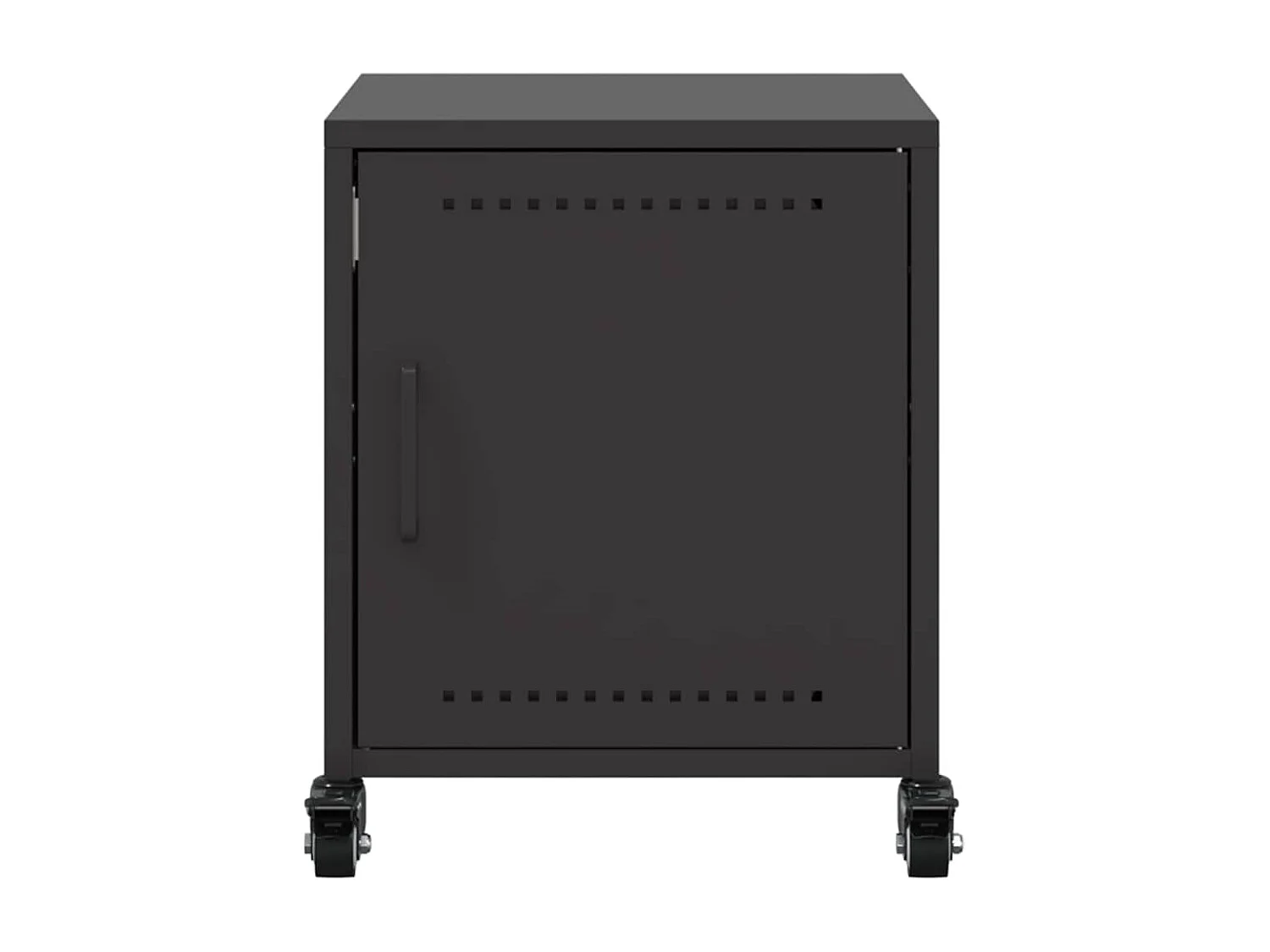 Table de chevet noir 36x39x43,5 cm acier
