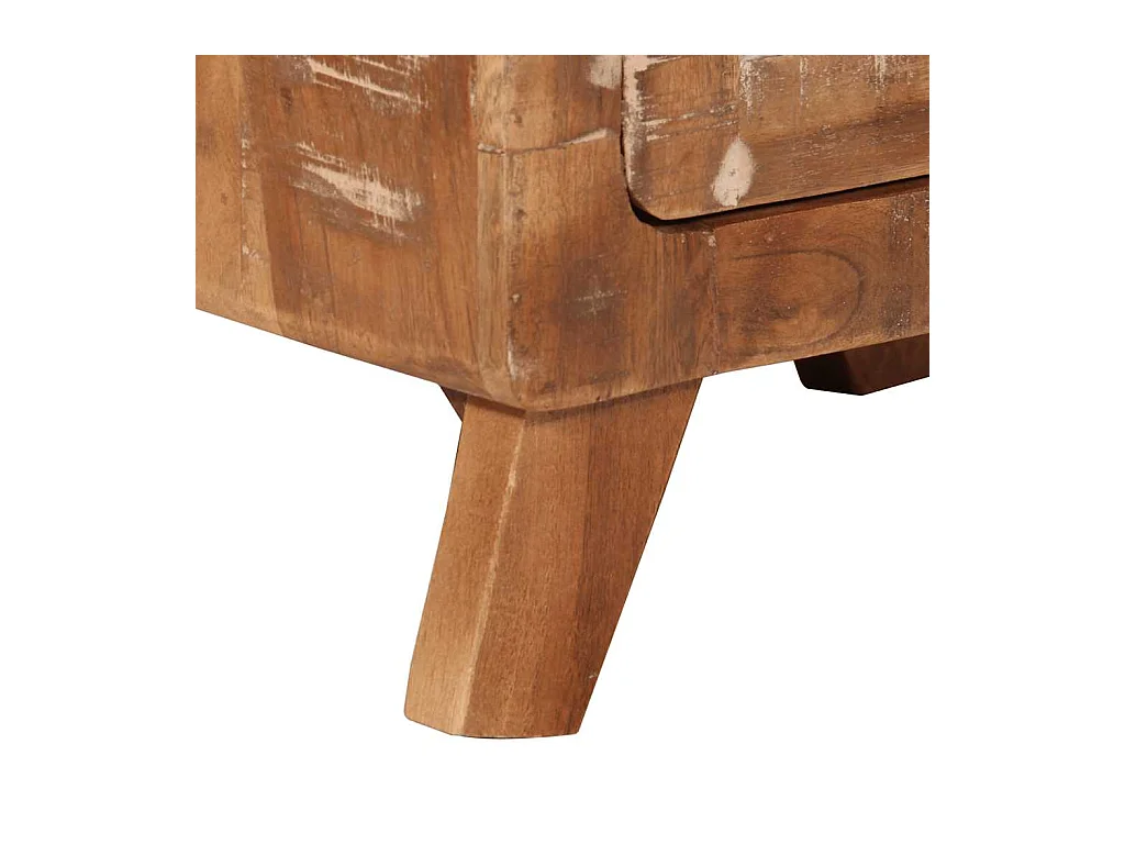Table de chevet 40x32x46 cm bois massif de récupération