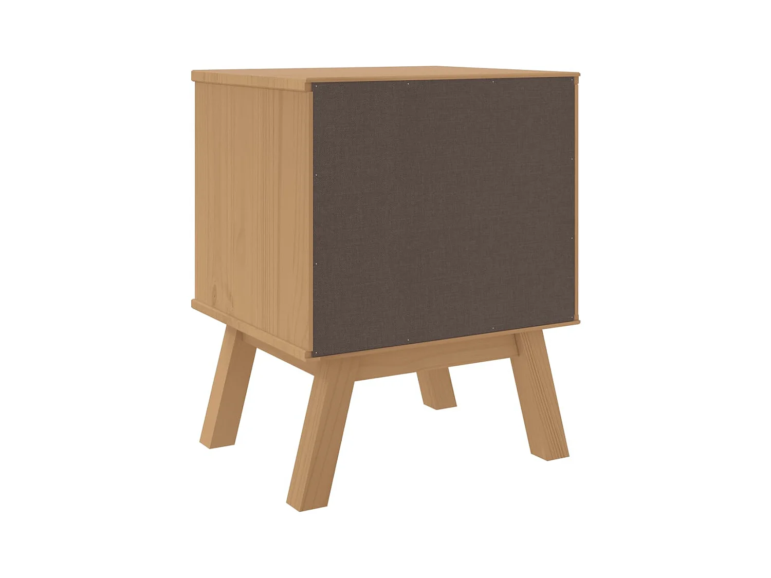 OLDEN Nachttisch braun massives Kiefernholz