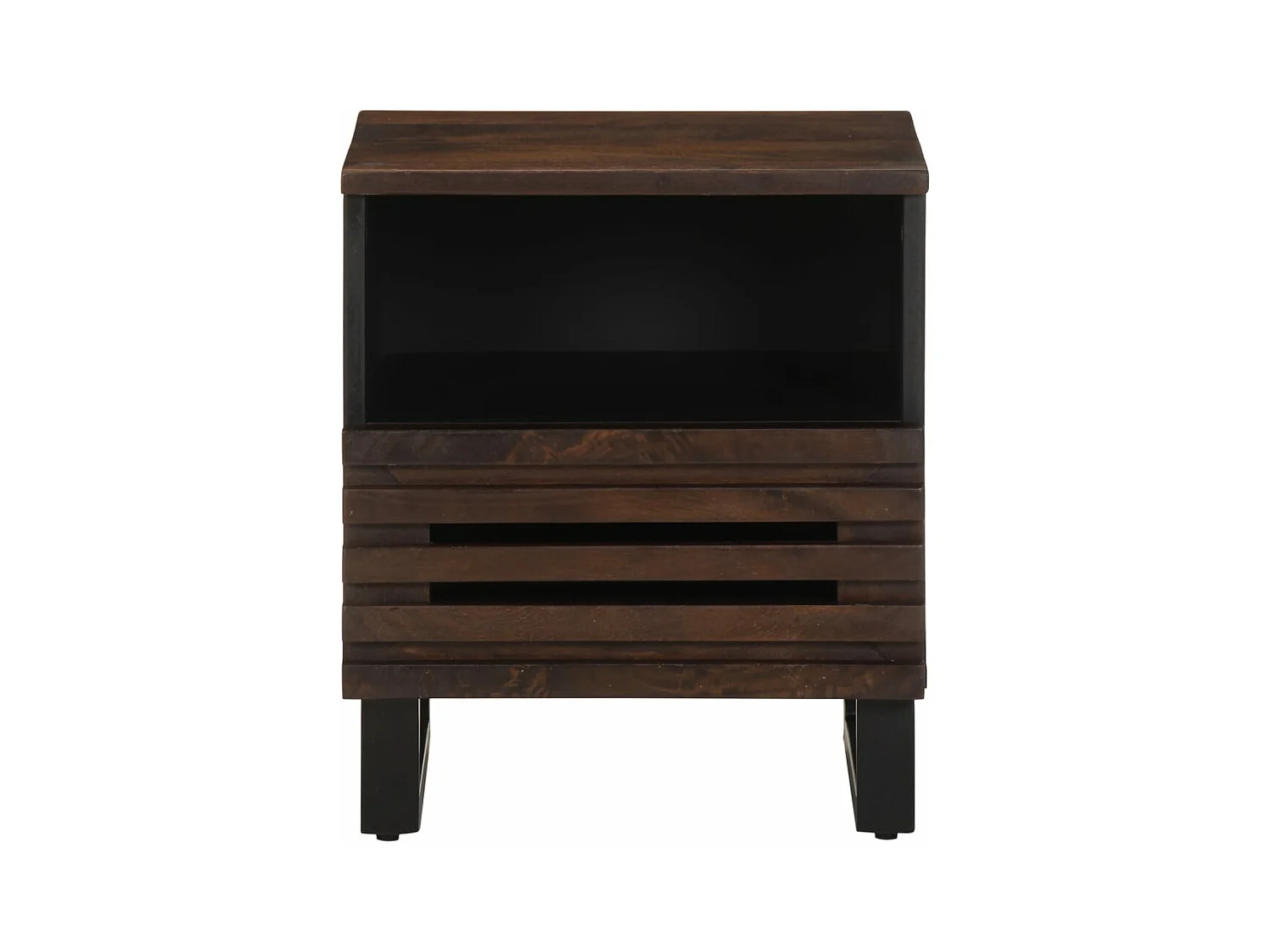 Table de chevet 40x34x46 cm bois de manguier massif