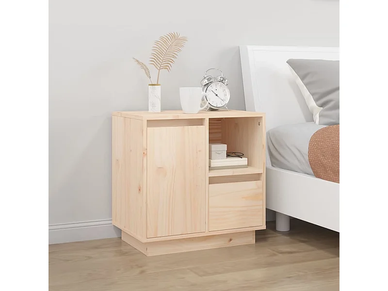 Comodino 50x34x50 cm Legno massello di pino