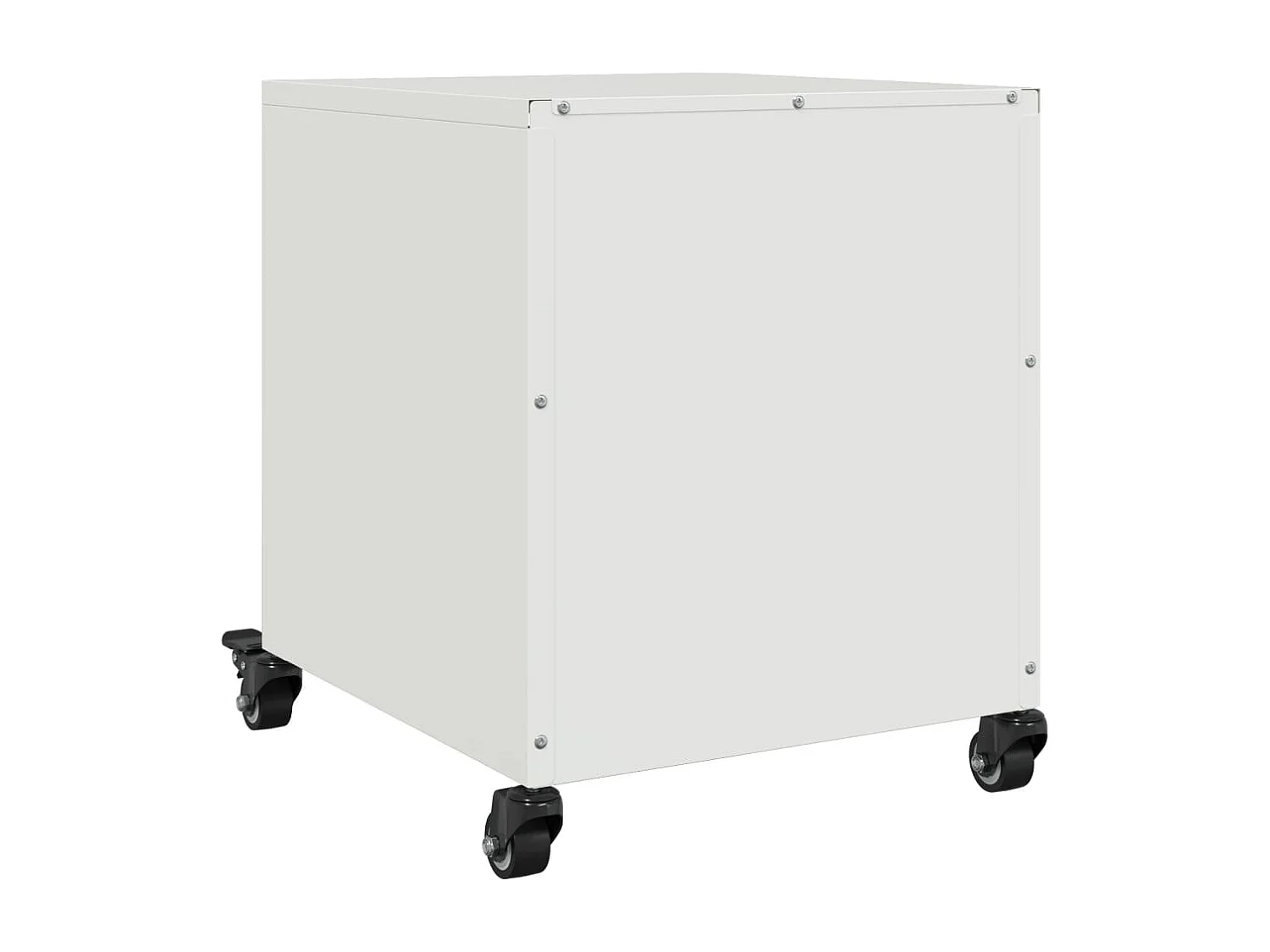 Mesa de cabeceira branca 36x39x43,5 cm aço