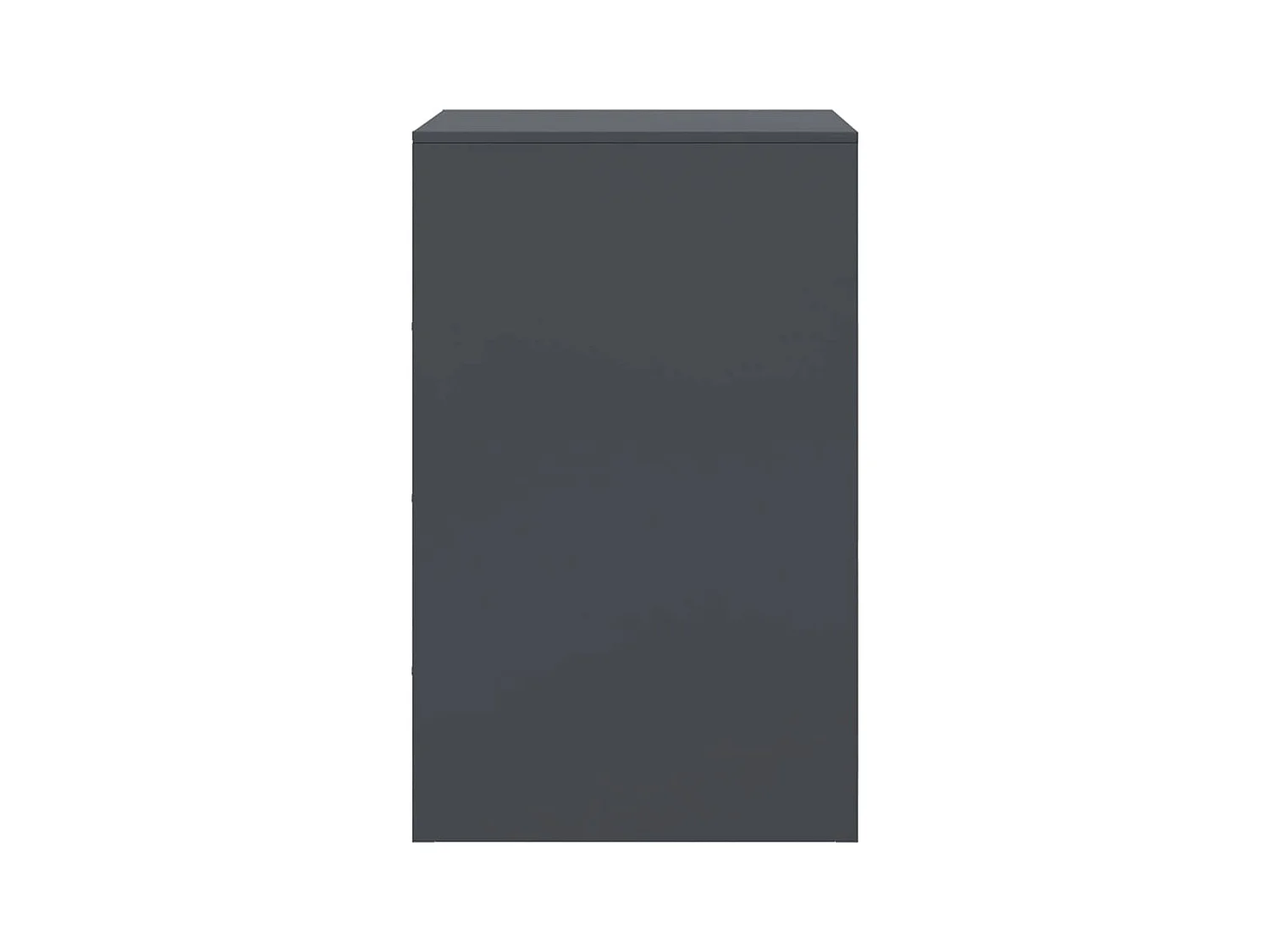 Table de chevet anthracite 34,5x39x62 cm acier