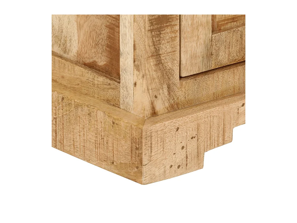 Table de chevet 40x35x50 cm bois de manguier massif