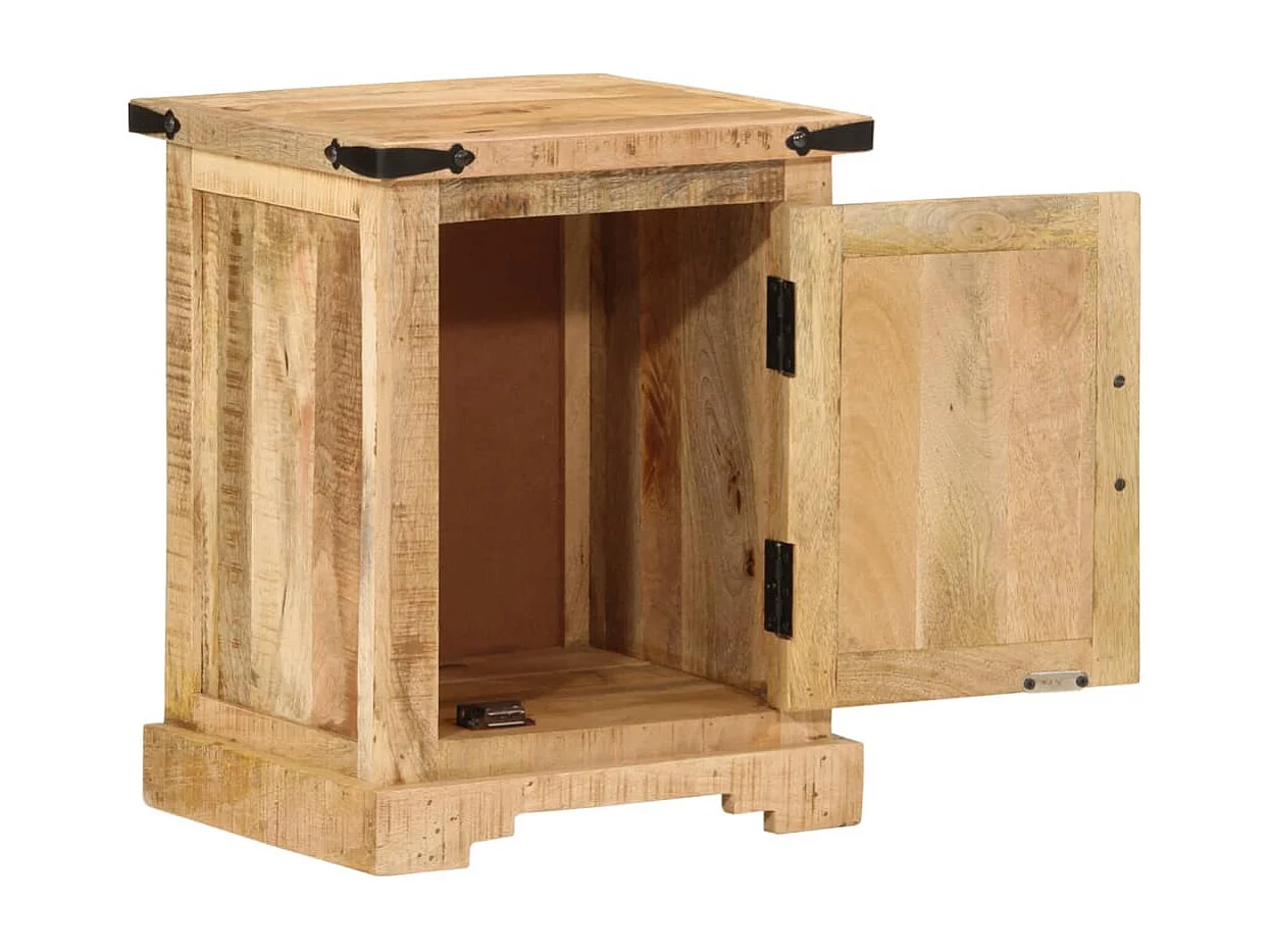 Table de chevet 40x35x50 cm bois de manguier massif