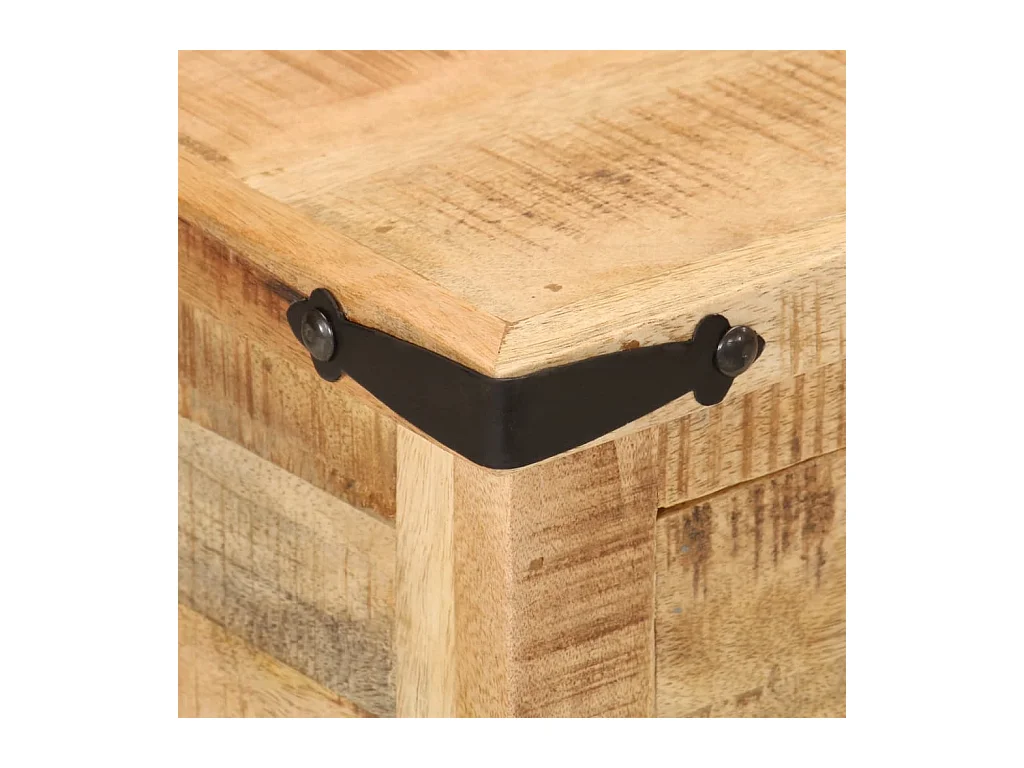 Table de chevet 40x40x50 cm bois de manguier massif