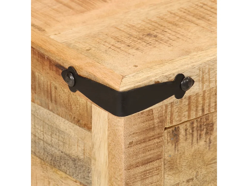 Table de chevet 40x40x50 cm bois de manguier massif