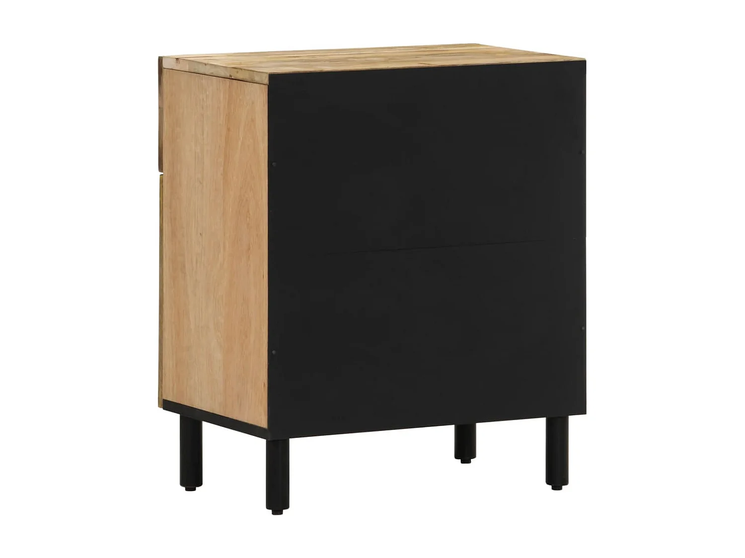 Comodino 50x33x60 cm in legno massello di mango