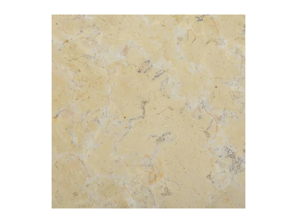 Dessus de table Crème Ø40x2,5 cm Marbre