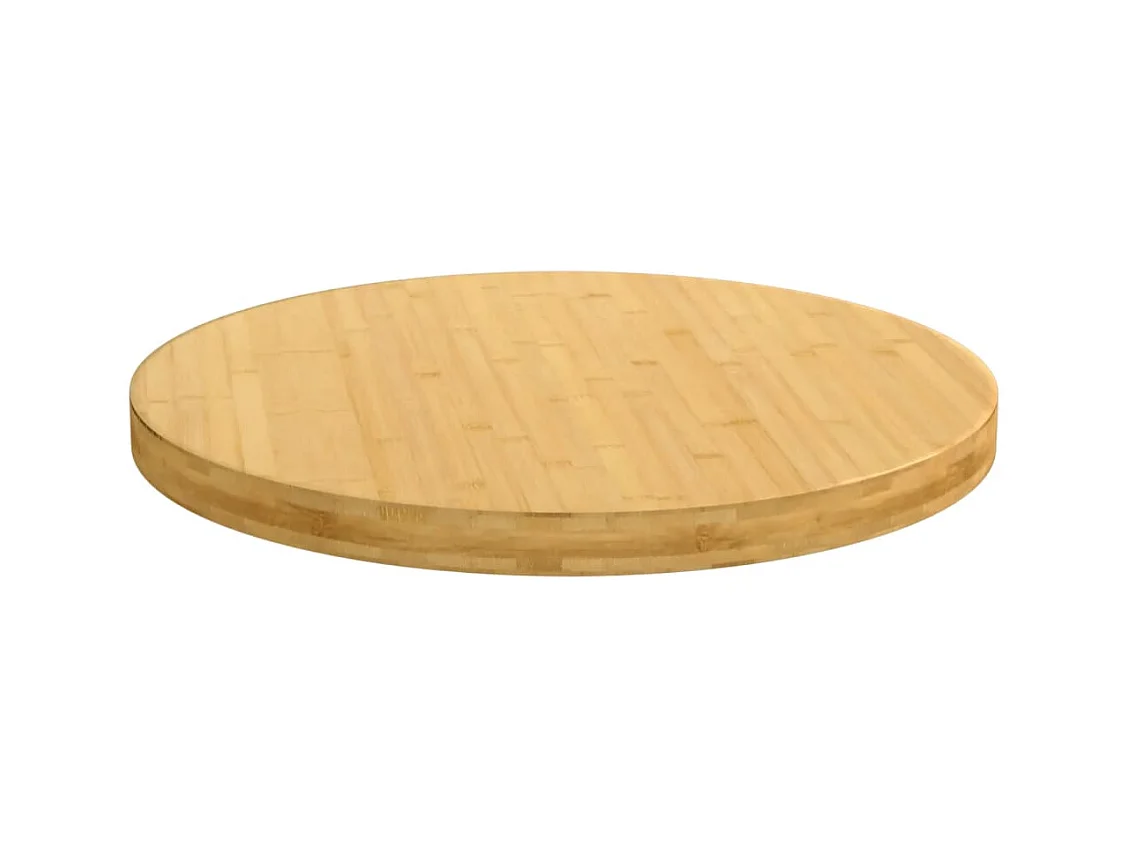 Dessus de table Ø60x4 cm bambou