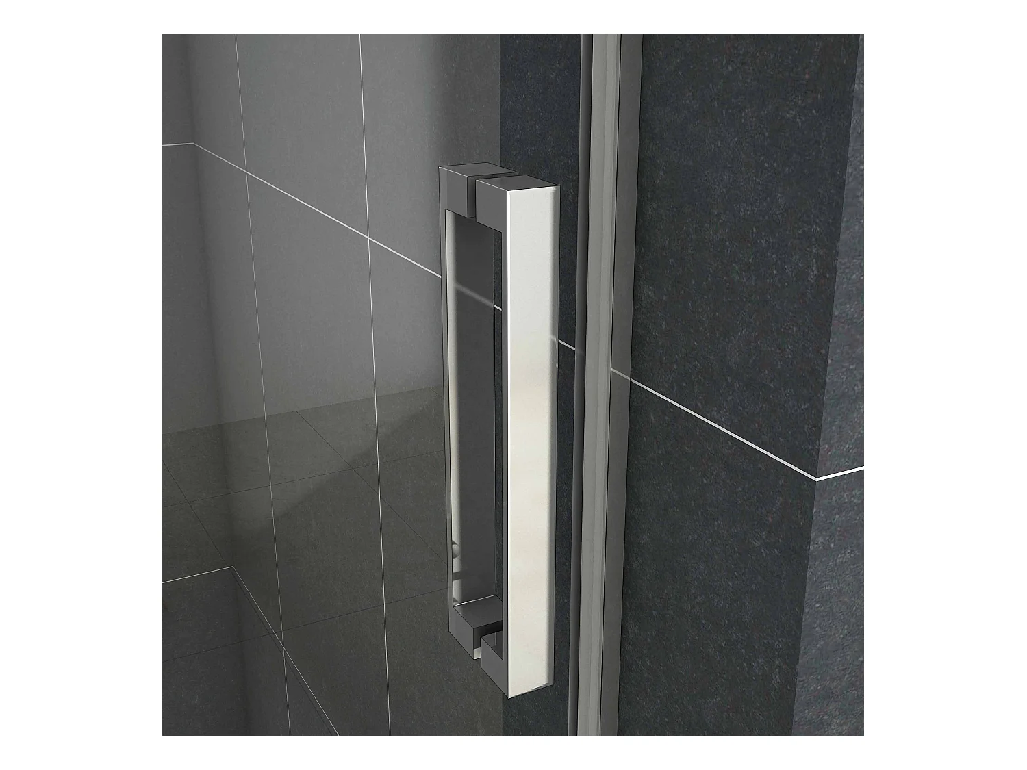 120x195cm Douchedeur Schuifdeur,8 mm NANO Helder Veiligheidsglas,Hoogwaardige Aluminium Profielen,Chroom