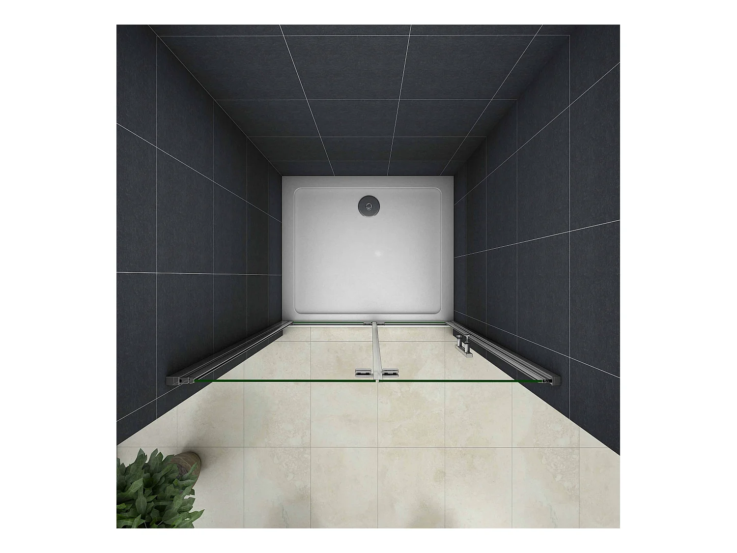 90x185cm Douchedeur vouwdeur,niche douchedeur,6mm Helder Veiligheidsglas Easyclean,profiel van glanzend chroom