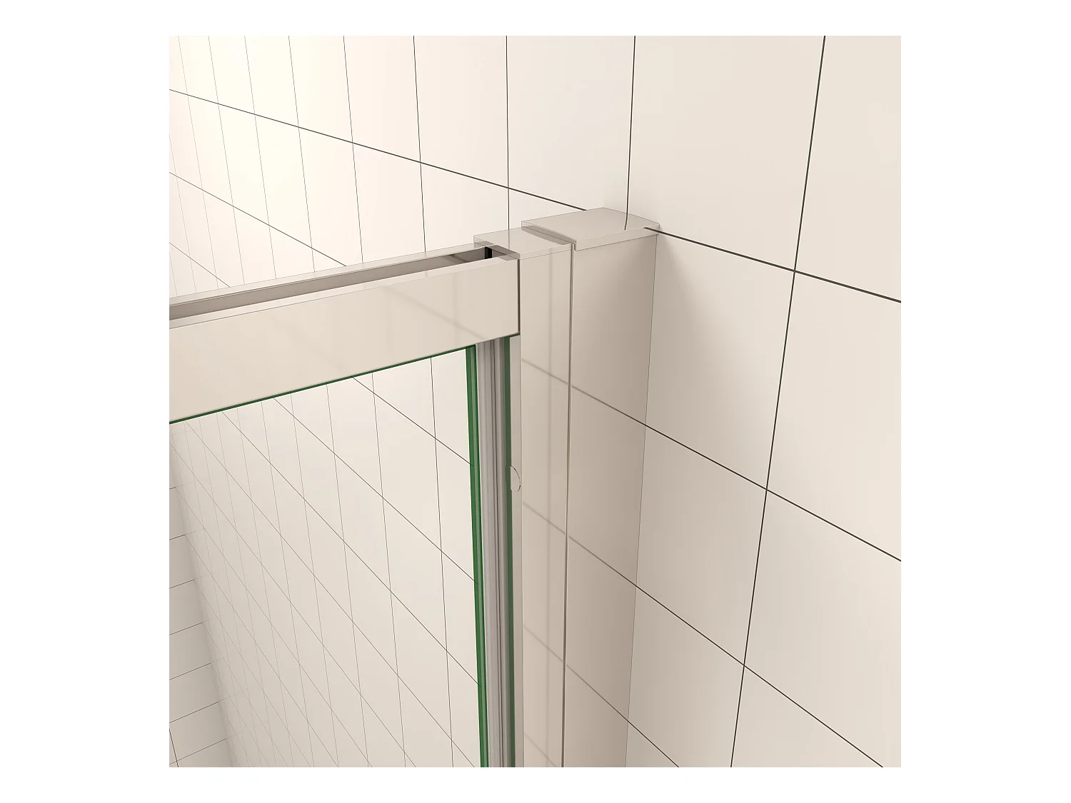 Douchecabine draaideur 90x185cm 5mm veiligheidsglas,profiel van glanzend chroom.