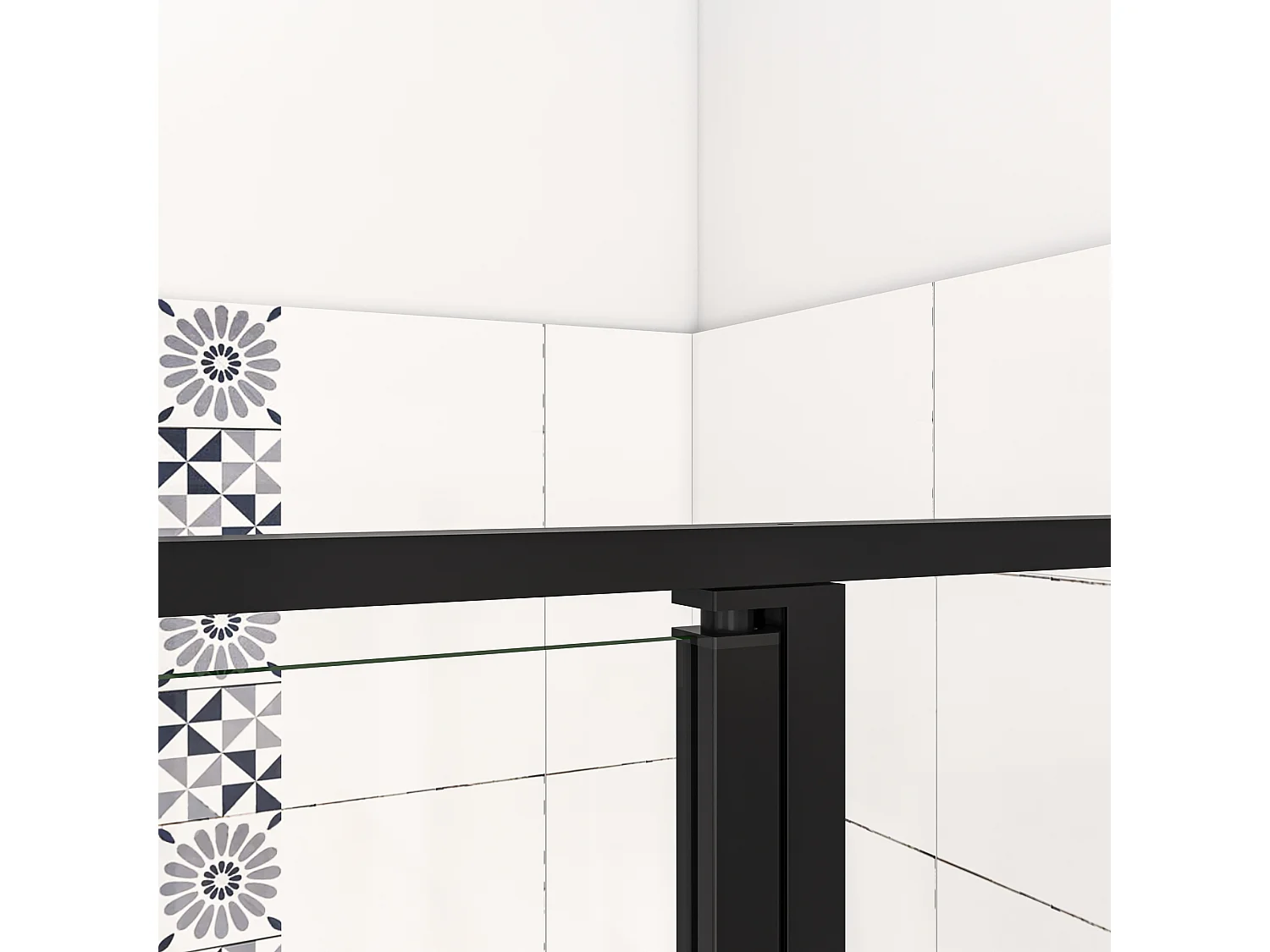 120x200cm Nis Douchecabine-Douchedeur draaideur - 6mm NANO EasyClean veiligheidsglas,profiel van glanzend chroom