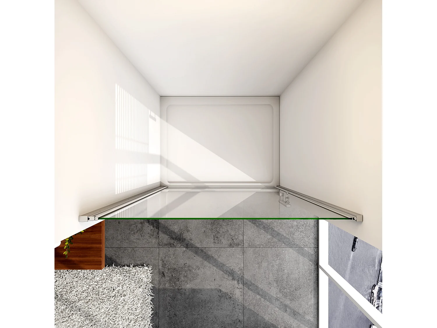 90x195cm Draaideur douchedeur, 6mm NANO veiligheidsglas , profiel van glanzend chroom.