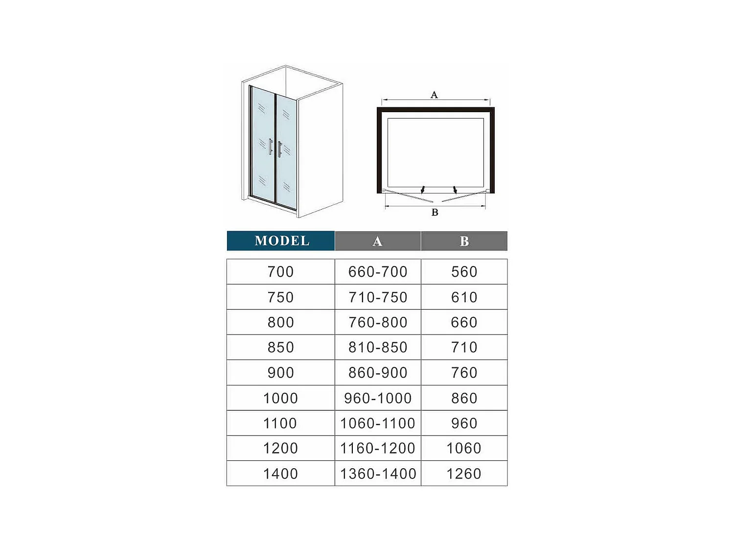 Douche Pendeldeur,6mm Helder Nano Antikalk Veiligheidsglas,Hoogwaardig Glad Aluminium Profiel,140x195cm