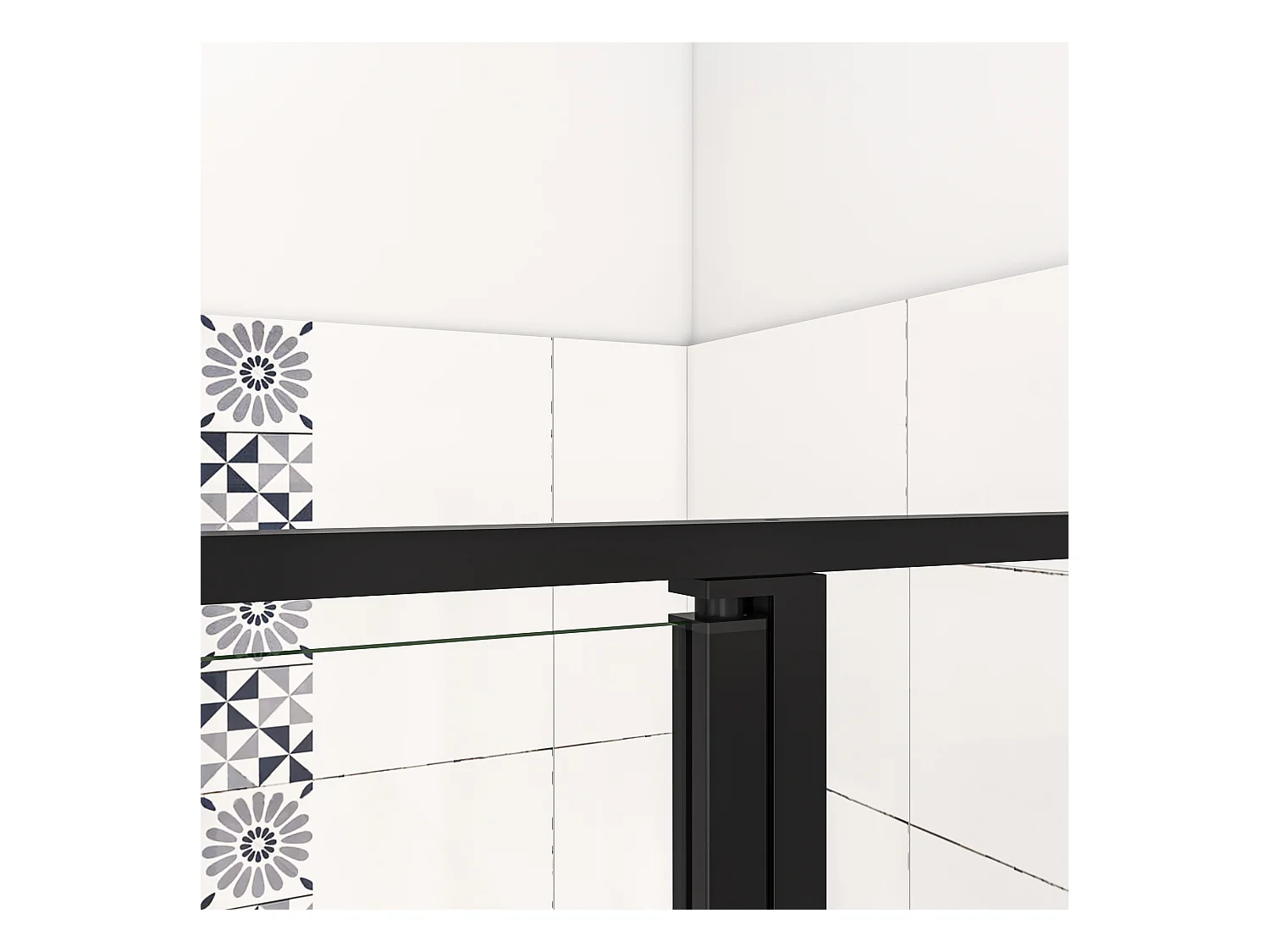 90x200cm Nis Douchecabine-Douchedeur draaideur - 6mm NANO EasyClean veiligheidsglas,profiel van glanzend chroom