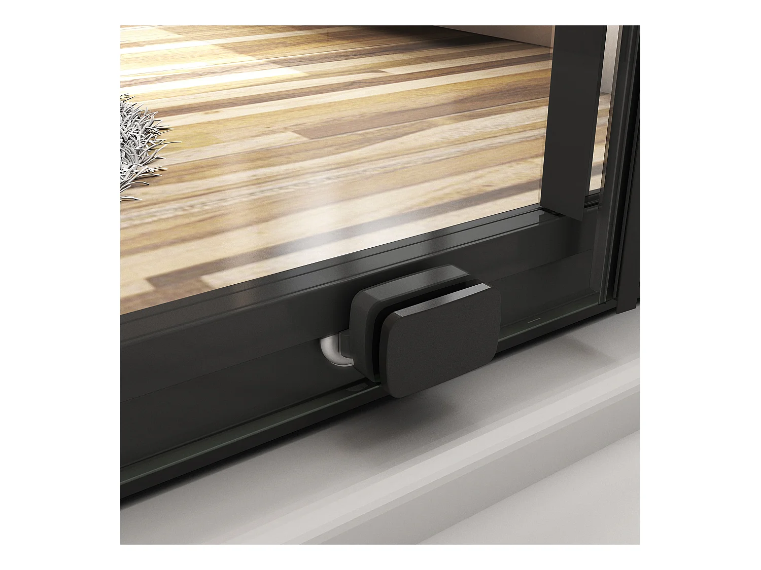 100x195 cm douchescherm,schuifdeur,douchedeur,8 mm NANO GLAS zwart,Met bufferstrook