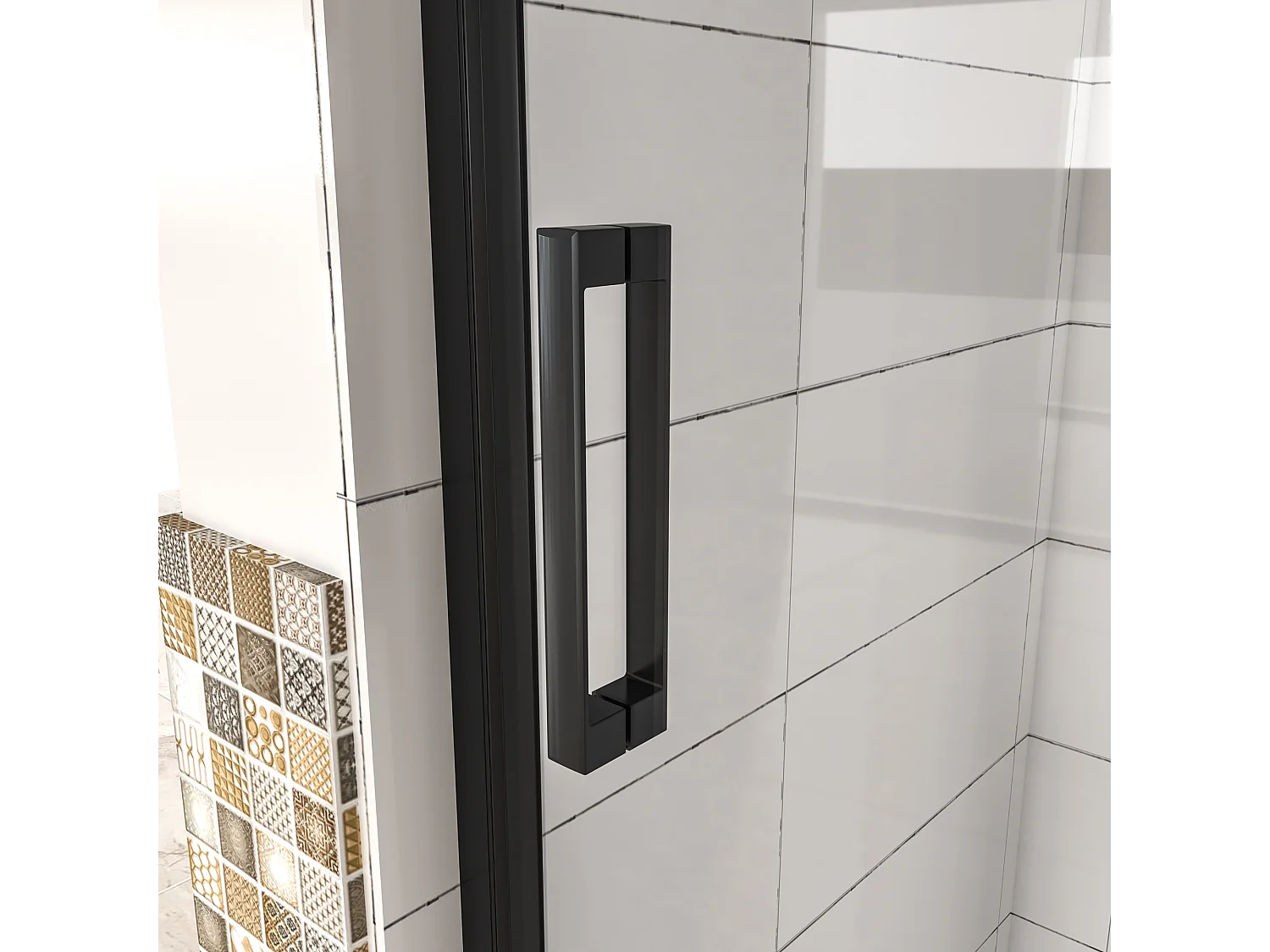 80x200cm Nis Douchecabine-Douchedeur draaideur - 6mm NANO EasyClean veiligheidsglas,profiel van glanzend chroom