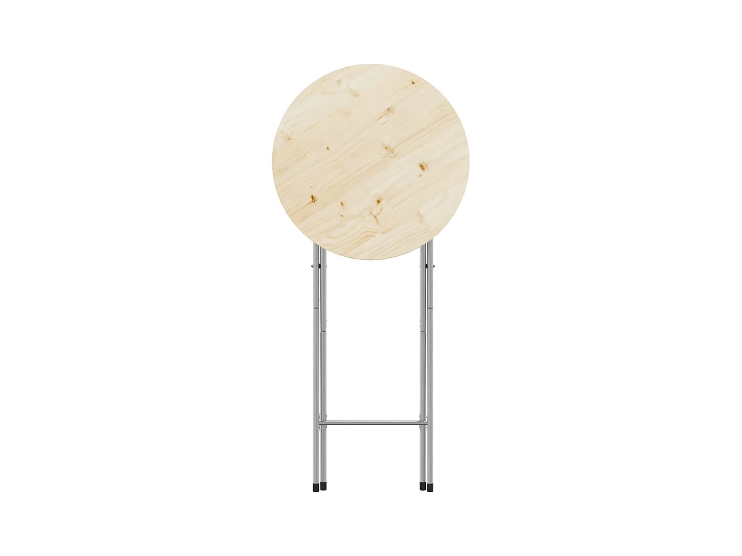 Pieds de table de bar pliables Argenté 45x53x108 cm