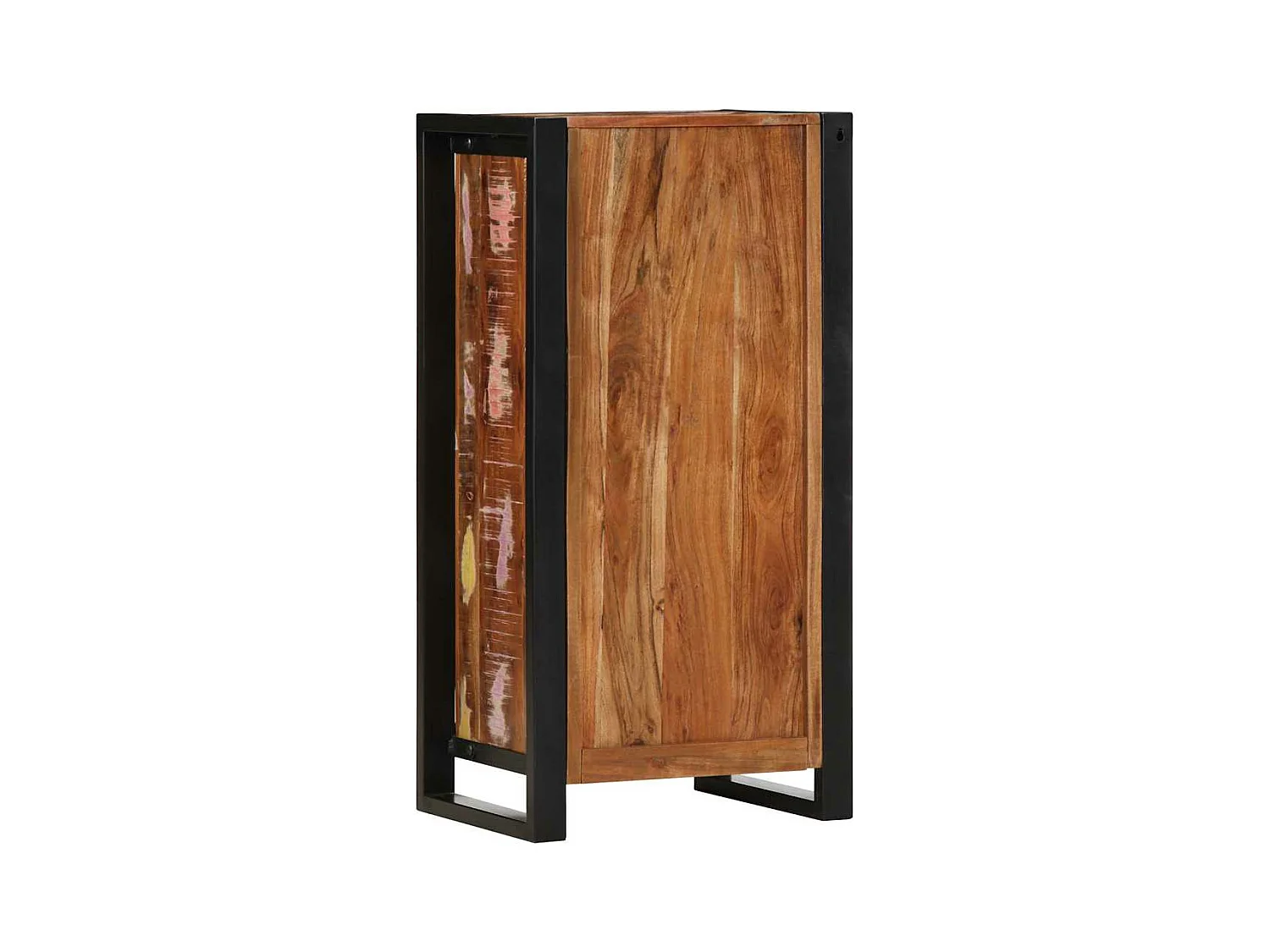 Mesilla de noche 40x30x80 cm madera maciza recuperada