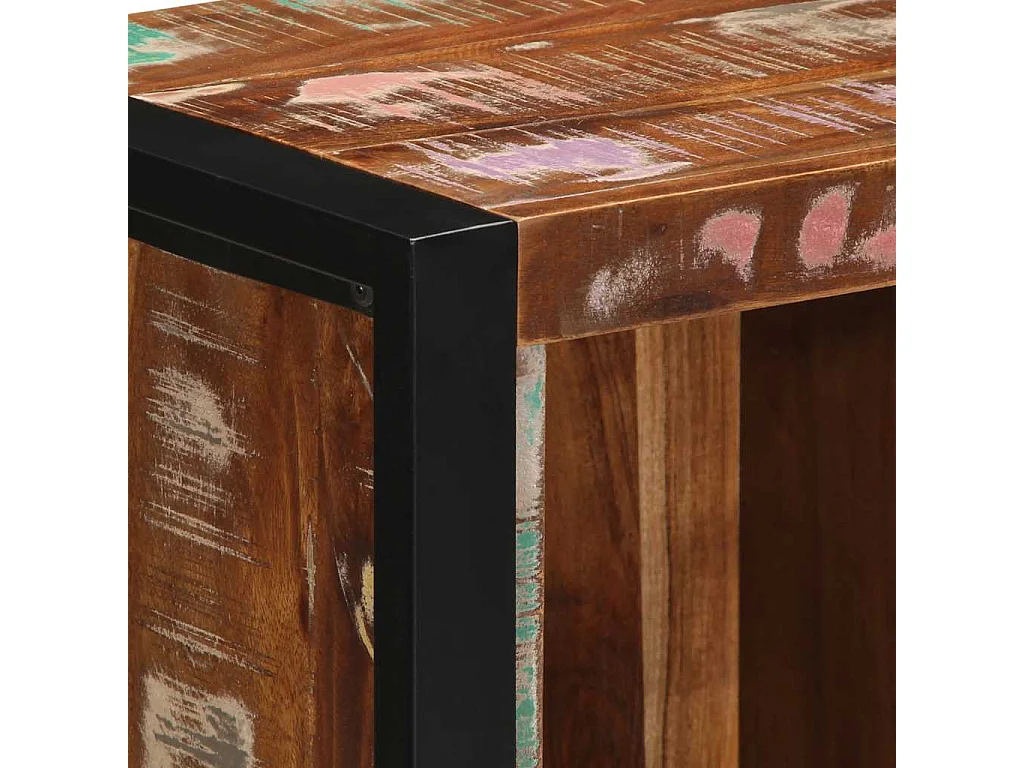 Table de chevet 40x30x80 cm bois massif de récupération