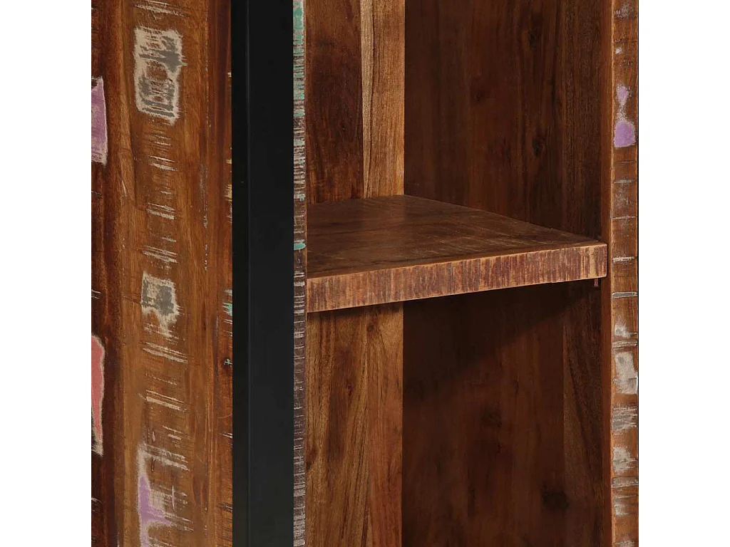 Table de chevet 40x30x80 cm bois massif de récupération