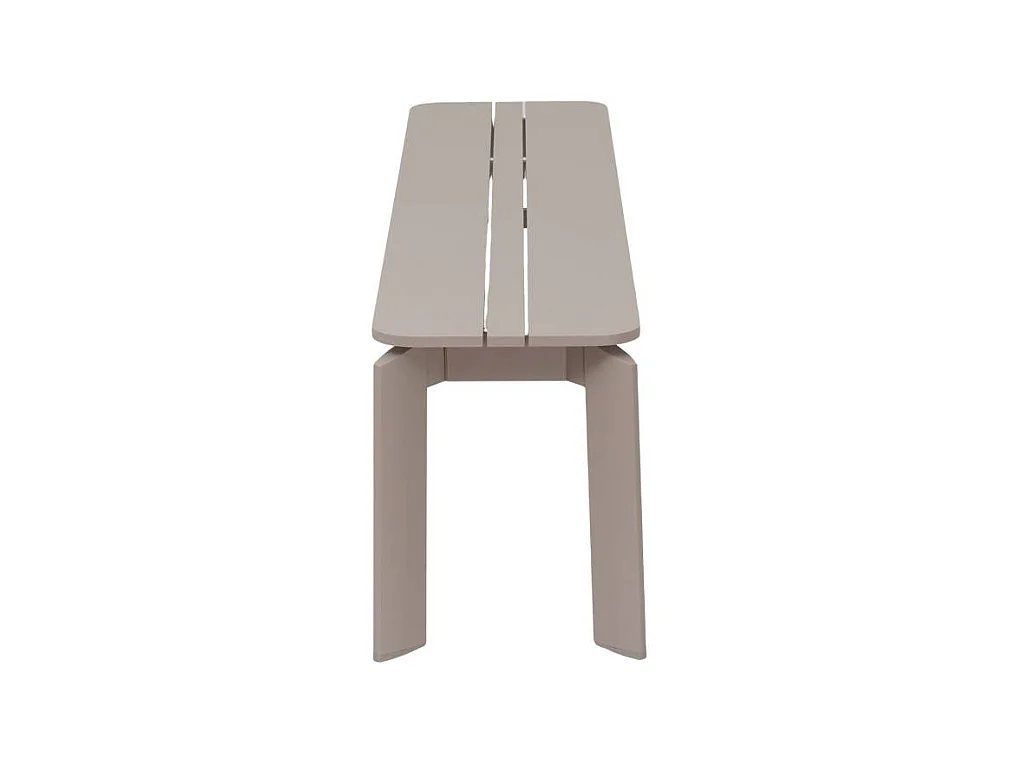 Banc en aluminium taupe Apollon