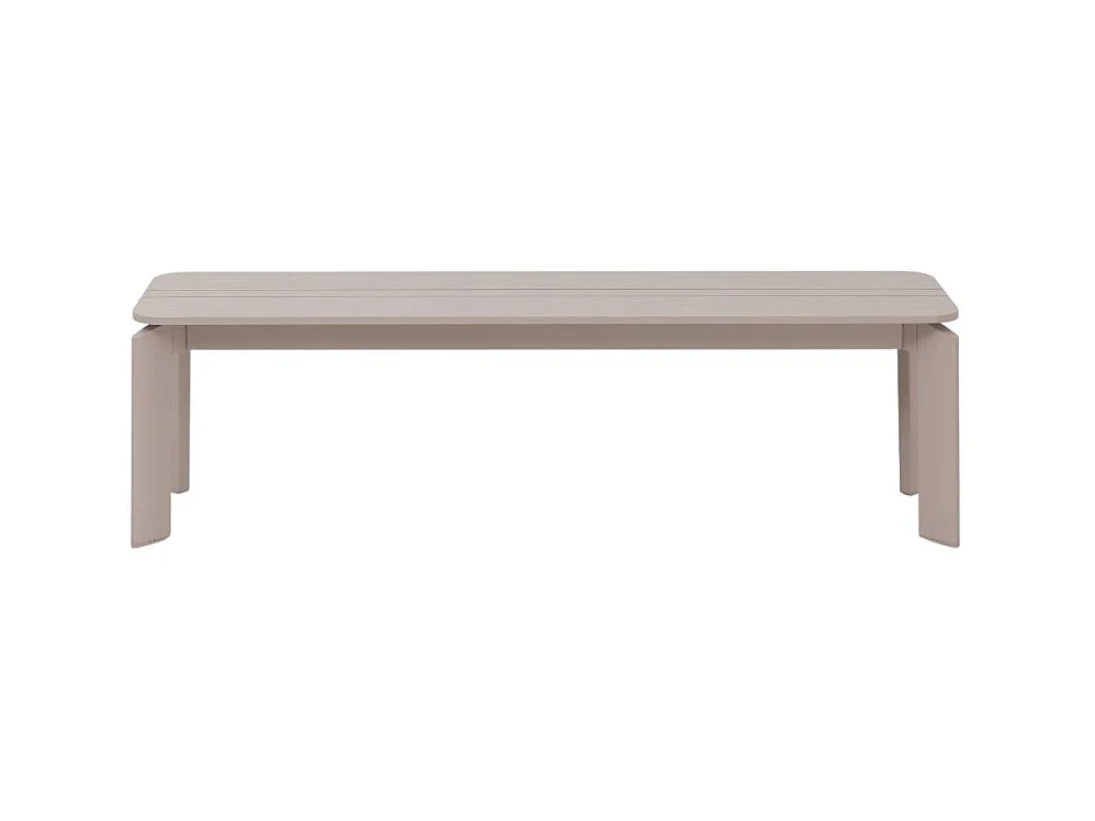Banc en aluminium taupe Apollon