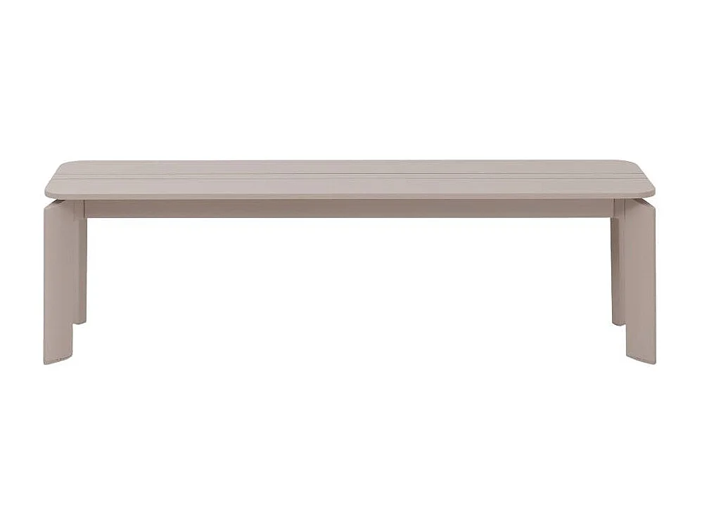 Banco en aluminio taupe Apollo