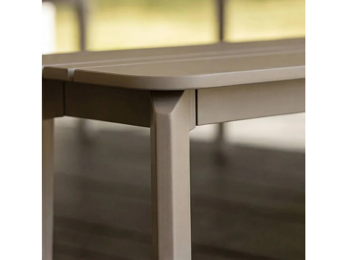 Banc de jardin en aluminium taupe Apollon