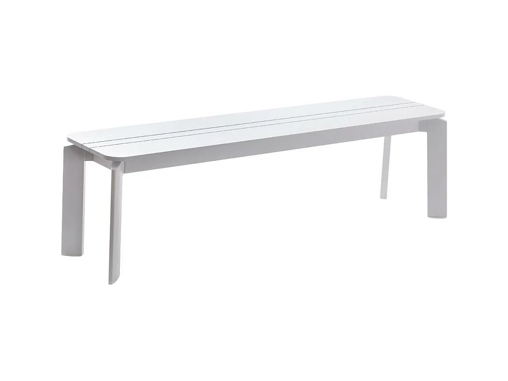 Banco en blanco aluminio Apollo