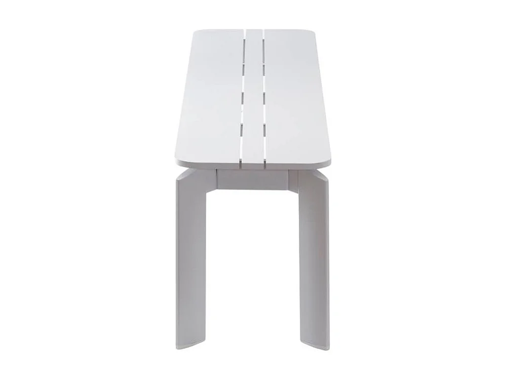 Banco en blanco aluminio Apollo