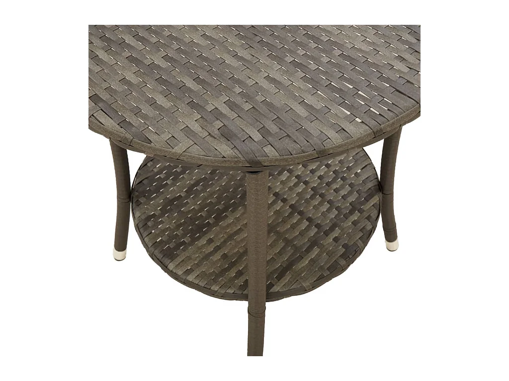 Chaises inclinables de jardin lot de 2 et table résine tressée