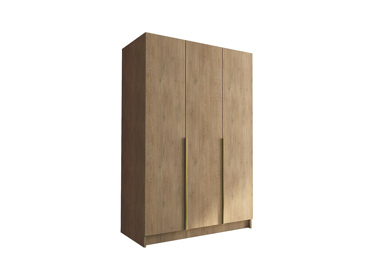 Armario Closico 198, Dorado|Luminoso madera, 215x150x58cm