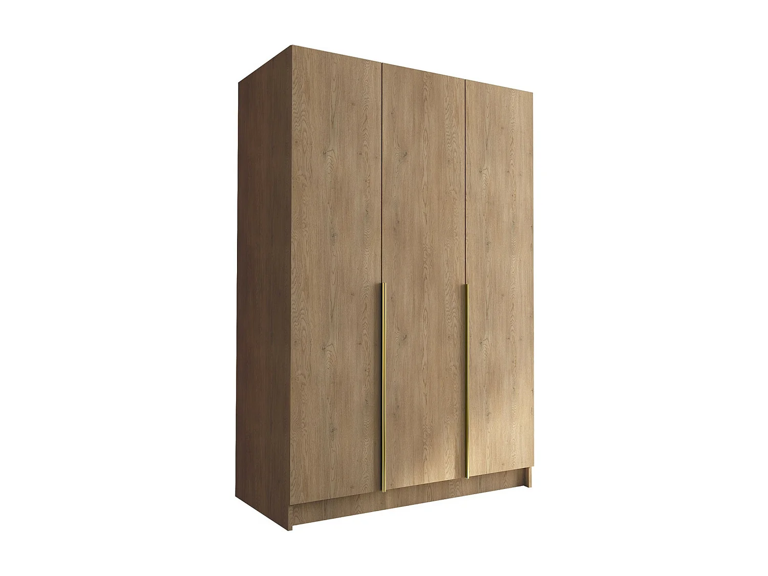 Armario Closico 198, Dorado|Luminoso madera, 215x150x58cm