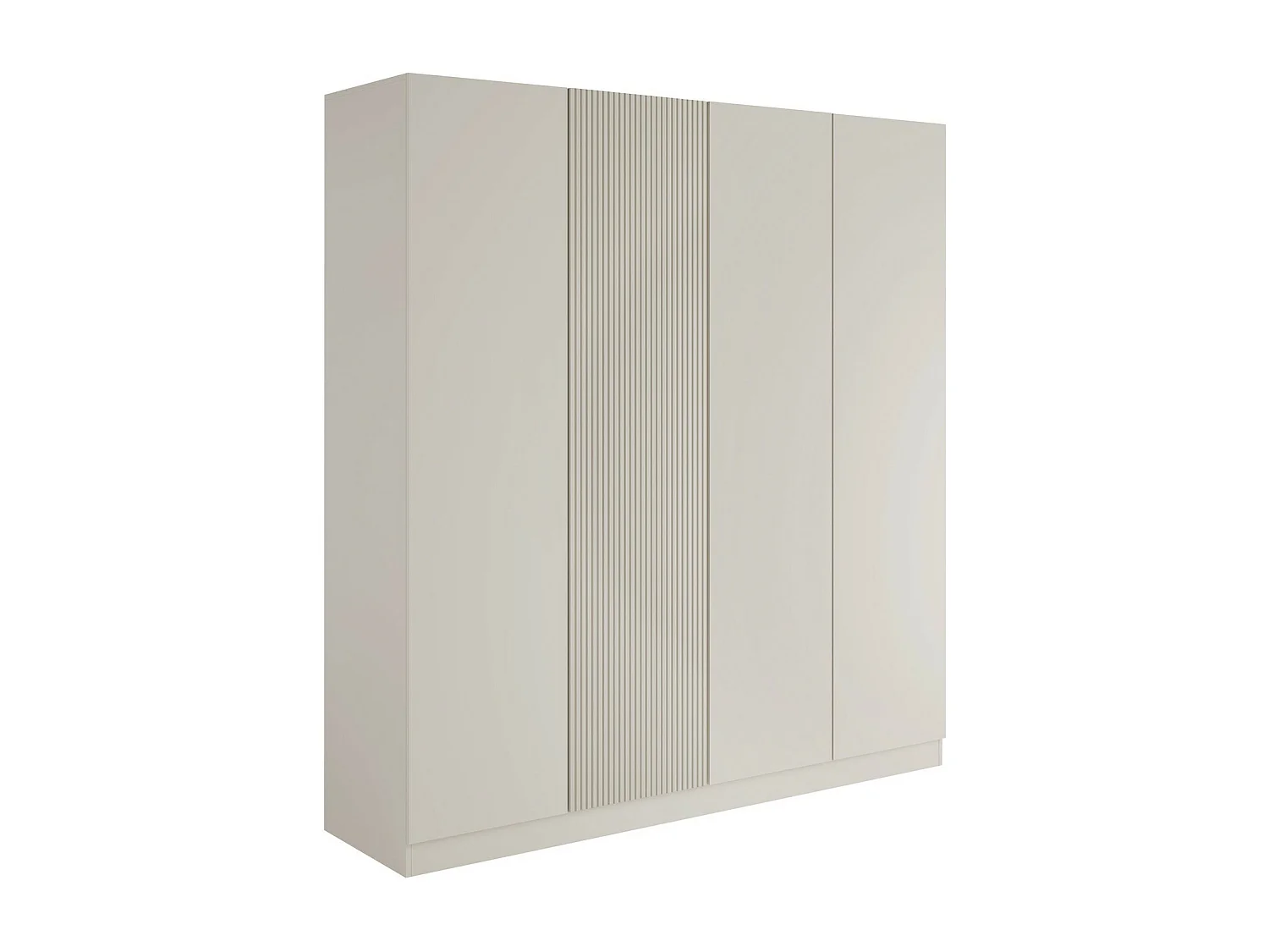 Armoire Lunole 107, Cachemire, 220x205x55cm, Portes d'armoire: Avec des charnières