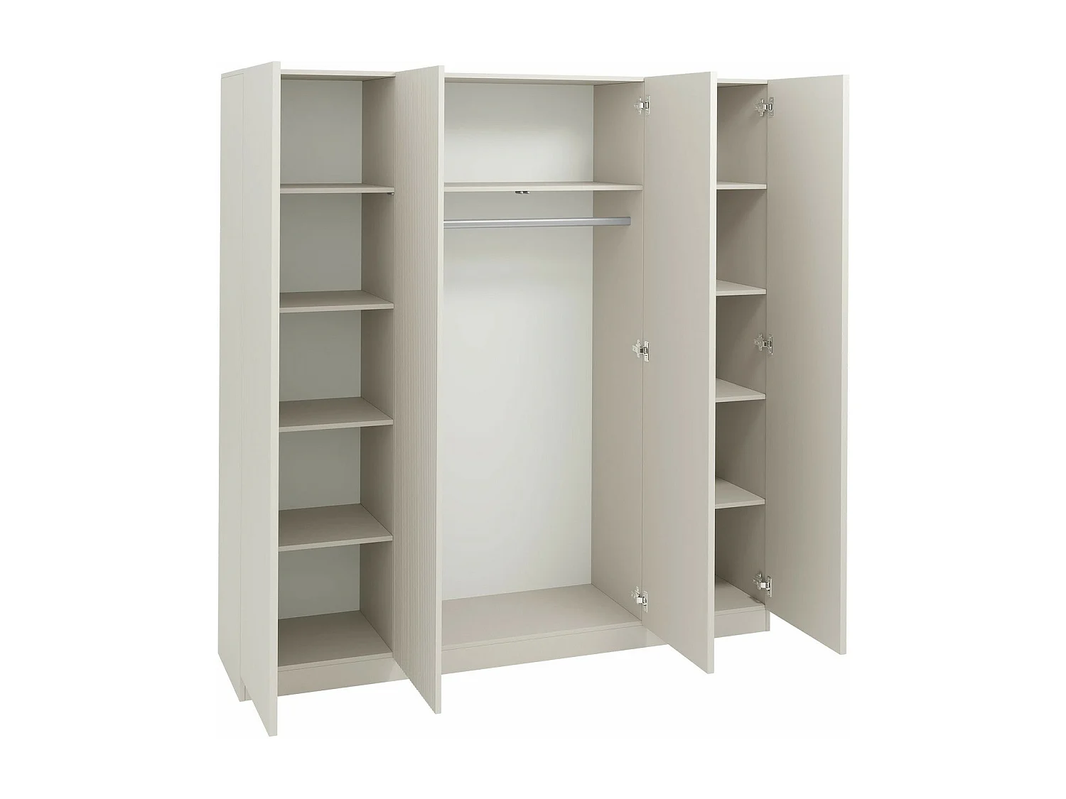 Armoire Lunole 107, Cachemire, 220x205x55cm, Portes d'armoire: Avec des charnières
