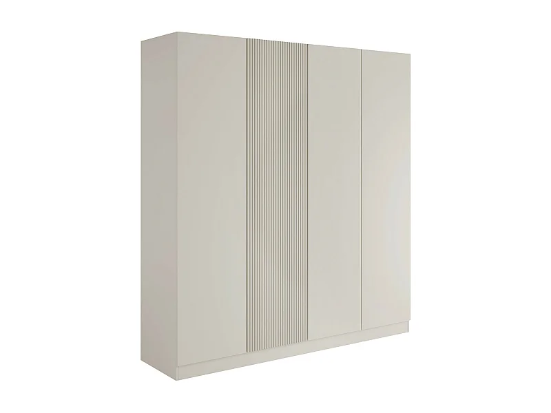 Armoire Lunole 107, Cachemire, 220x205x55cm, Portes d'armoire: Avec des charnières