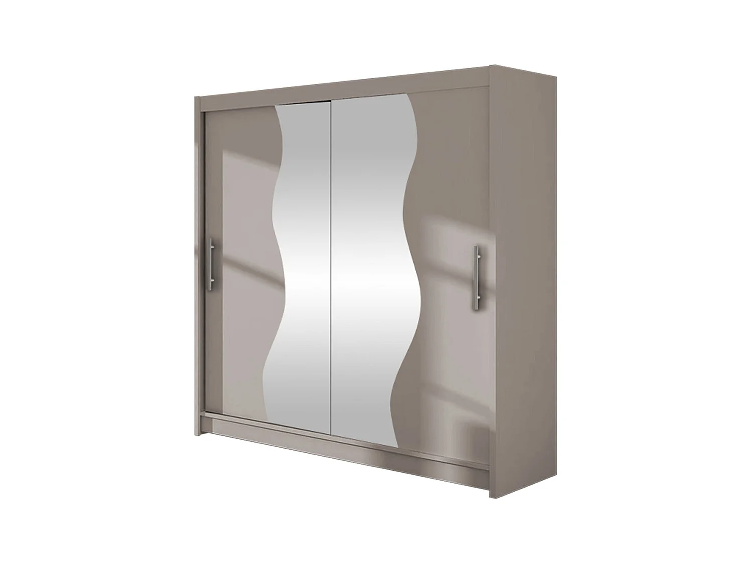 Armario Closico 126, Cachemira, 215x180x58cm, Puertas de armario: Correderas