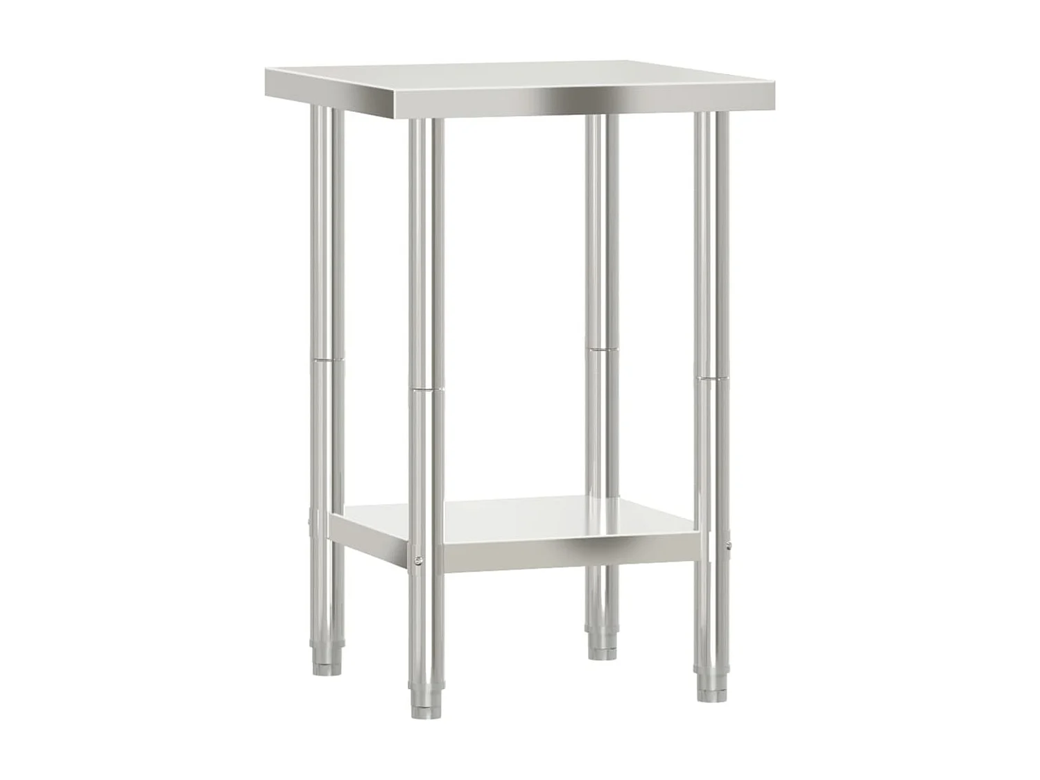 Table de travail de cuisine 55x55x85 cm acier inoxydable