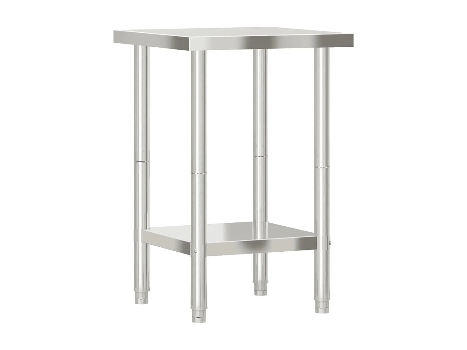 Table de travail de cuisine 55x55x85 cm acier inoxydable