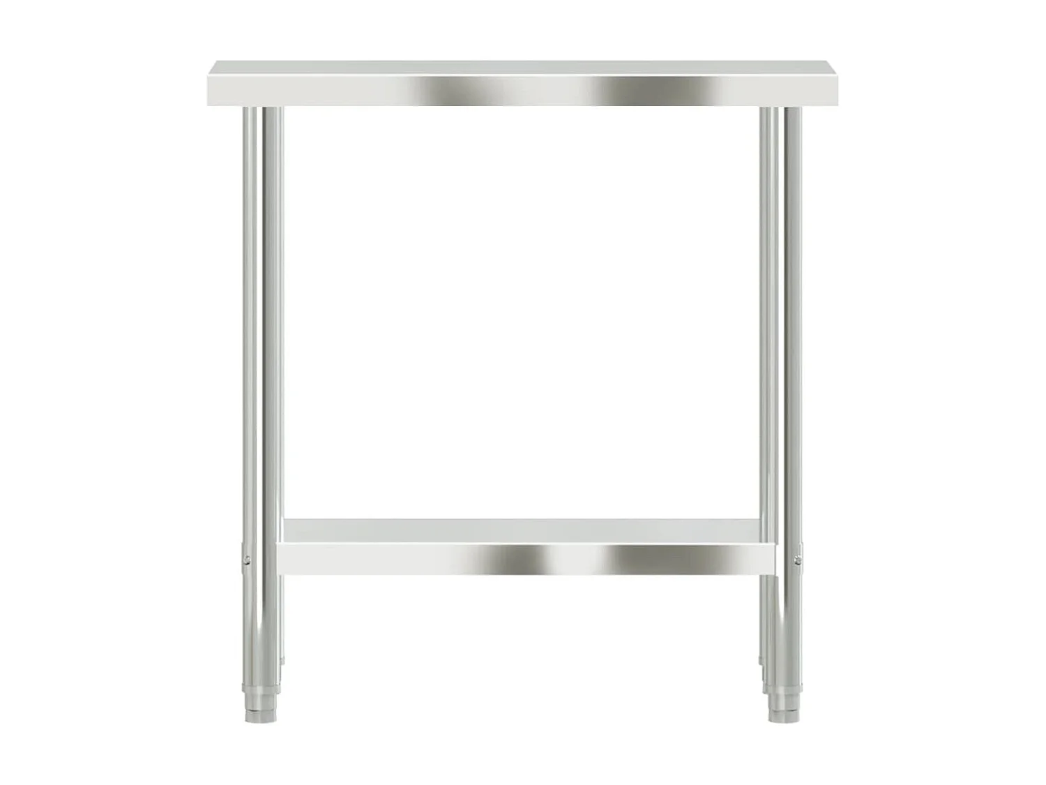 Mesa de trabajo de cocina 82,5x30x85 cm acero inoxidable