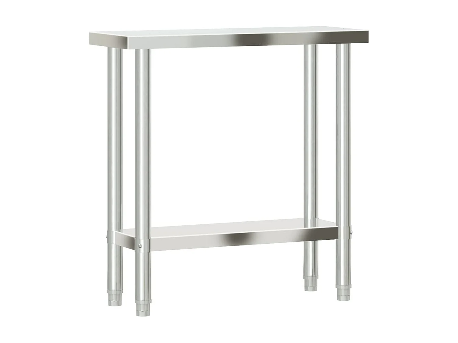 Mesa de trabajo de cocina 82,5x30x85 cm acero inoxidable