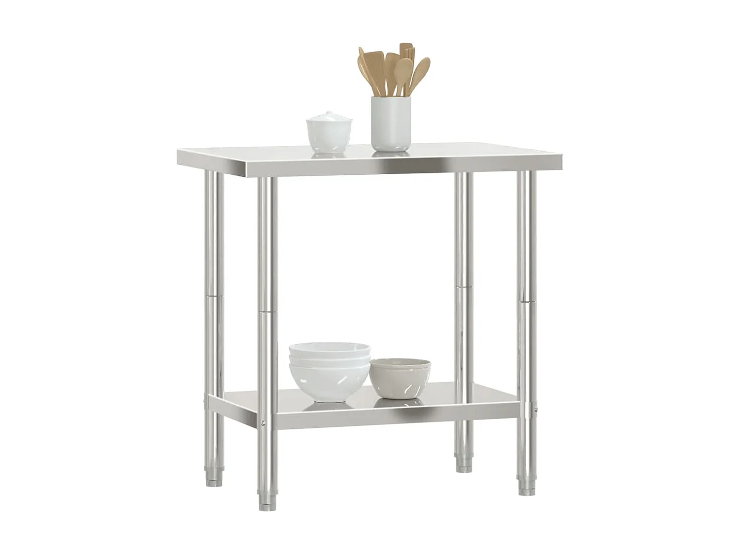 Table de travail de cuisine 82,5x55x85 cm acier inoxydable